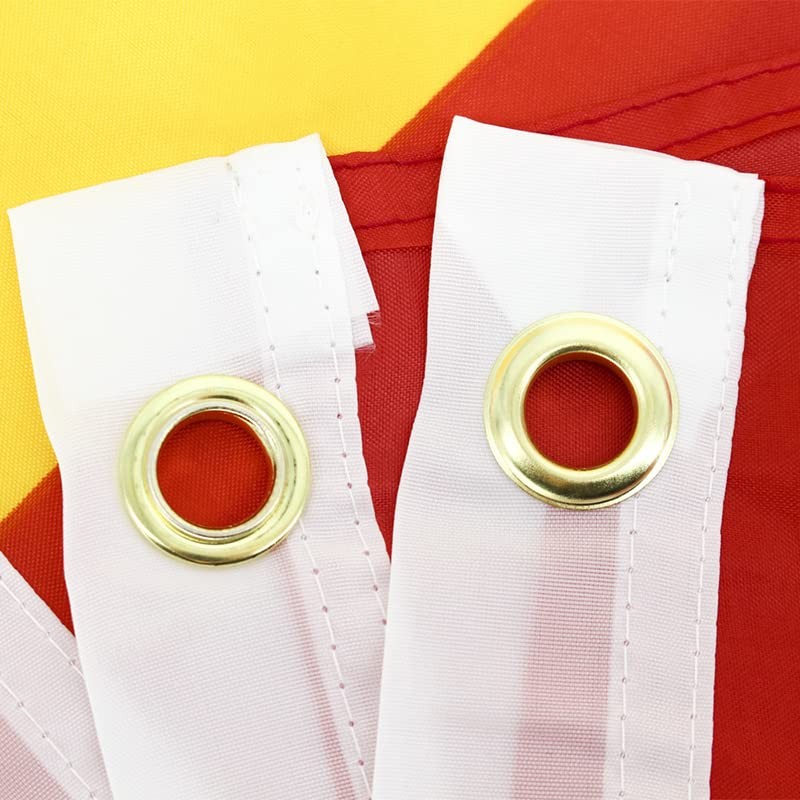 AIMALL 3x5ft Large Spain Spanish Flag with Brass Grommets, Heavy
