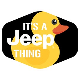 Jeep Duck Logo | It’s a Jeep Thing | Premium Vinyl Sticker 4" x 3" Made in The USA