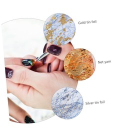 OHPHCALL Fashion Nail Foil Decoration Kit Mesh Gauze for Gel Nails for Women and Girls for Home Combination One