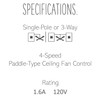 Paddle Fan Speed Control