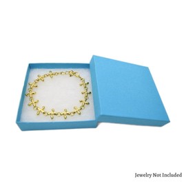 Novel Box 15Pcs Made In USA Jewelry Gift Box in Chocolate with Removable Cotton Pad