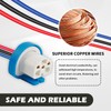 2PCS Headlight Wiring Harness,9007 9004 HB1 HB5 3 Pin Ceramic