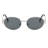 Long Keeper Retro Small Oval Sunglasses Metal Vintage Sunglasses Women