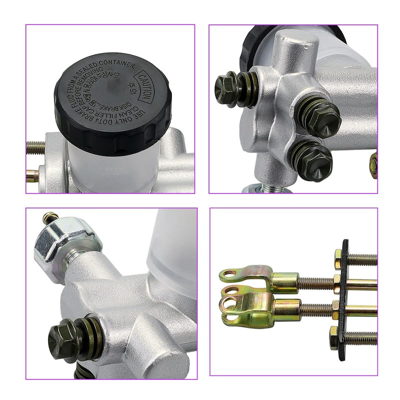 SOLLON Go Kart Hydraulic Brake Master Cylinder Replacement for 90cc