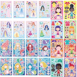 24 Piece Changing Clothes, Change Game, DIY, Handmade, Cute, Sticker Play, Rewards, Educational Toy, Decoration, Princess, Birthday, Cultural Festival, School Festival