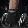 BEACE Weight Lifting Gym Gloves with Anti-Slip Leather Palm for