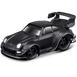 DCD RWB 993 for 911 Matt Black 1/64 Diecast Model Car Metal Alloy & Plastic Toy for Boys & Girls Gift From Muscle Machines