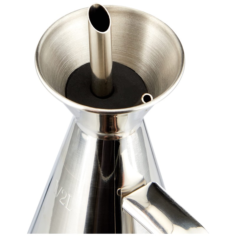 Ibili 731705 Oil Bottle, Stainless Steel, Volume 500 ml, Yellow