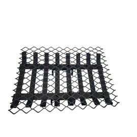 Steel Retainer Ember for Fireplace Grates 20 * 12in, Heavy Duty Solid Steel, Add Support to Fire Logs on Grate, Black