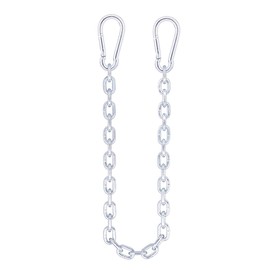 Seilwerk STANKE 50 cm Mounting Set for Hanging Hammock, Hanging Chair, Punch Bag, with Steel Chain 6 mm + Carabiner Hook without Screw Lock 10 x 100 mm