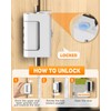 Anobeyi Portable Door Lock for Travel, Adjustable No Drilling Door