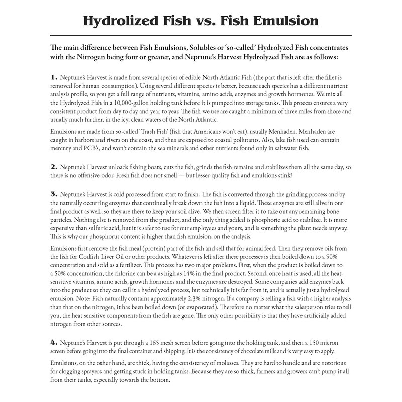 Fish Fertilizer Neptune's Harvest