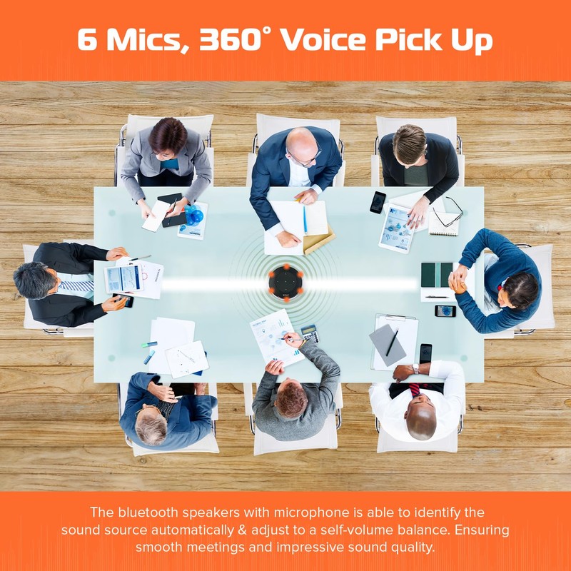 Spracht Conference Mate Pro Speaker, Conference Speakerphone, Conference Microphone, 6