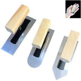 4.7" x 1.6" Miniature Drywall Trowel 3-pes set,Batch Knife,Premium Push Blade | Professional Grade Stainless Steel Plastering Trowel | Multi Purpose Plaster Finishing Trowel Hand Tool Combination