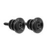 Soundspire 2-Pack Metal Guitar Strap Locks, Mushroom-Style Black Guitar/Bass/Ukulele Security