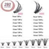 280Pcs Lashes Individuals - D Curl Individual Lashes Eyelash Extensions