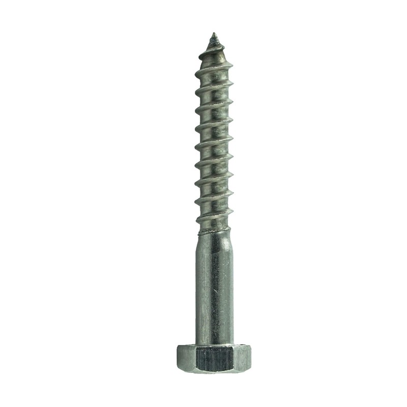 6 x 100 mm (Pack of 10) Hexagon Wood Screws