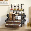 Homsorout Coffee Syrup Rack Organizer - 4-Tier 8 Syrup Wine