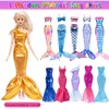 11.5 inch Girl Doll With Doll Closet Wardrobe Clothes and