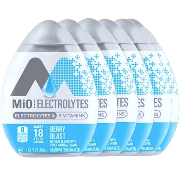 Mio Electrolytes Berry Blast B Vitamins Liquid Water Enhancer 1.62 fl oz (6)