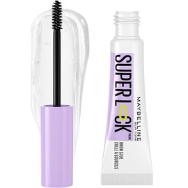 Gel para cejas Maybelline Super Lock, pegamento para cejas ligero para hasta 24 horas de fijación, transparente, 1 unidad