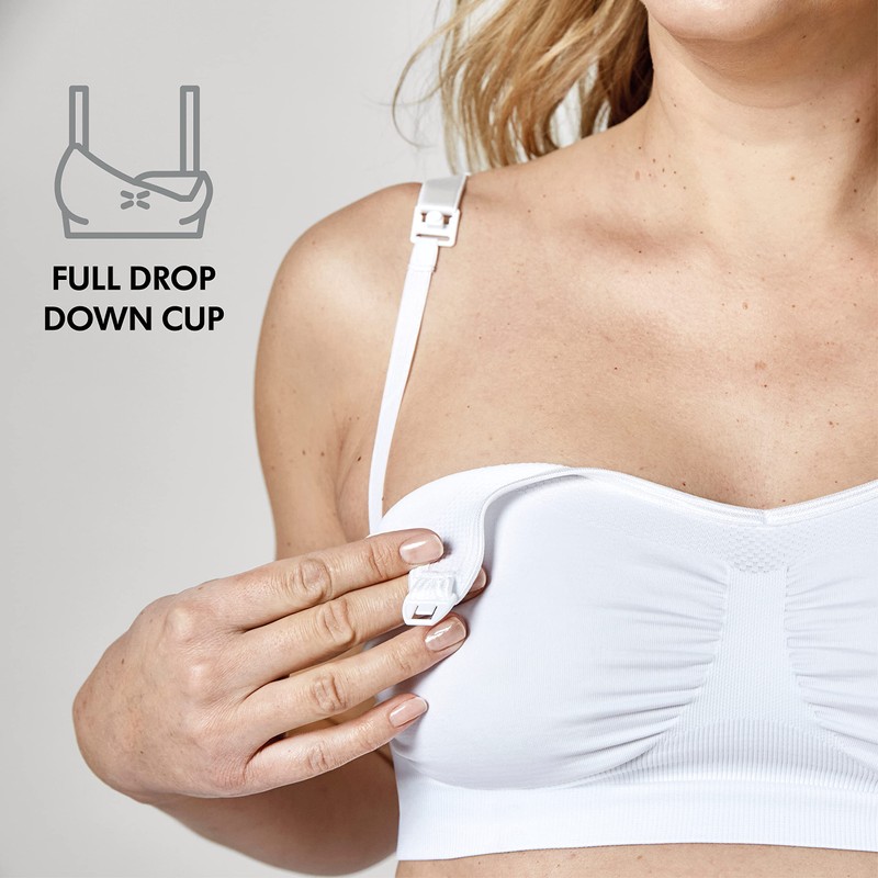 Reggiseno per Gravidanza e Allattamento Keep Cool Bianco Tg.M Medela