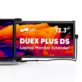 Portable Monitor - Mobile Pixels Duex Plus DS 13.3" FHD 1080P Laptop Monitor Extender, USBA/Type-C/HDMI Plug and Play Laptop Screen for 13"-14.5" Laptops, Windows/macOS/Android/Switch Compatible