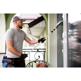 15FT Extendable Telescopic Pole – 4.5m Long Multi-Purpose Extendable Pole for Painting, Windows Cleaning, Pool and Gutter Cleaning – Durable and Lightweight Designed Extension Rod with Non-Slip Grip