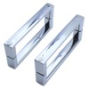 KEABATH 2pairs Shower Door Handle Chrome Shower Glass Door Handle