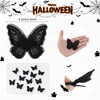 24PCS Butterfly Clips Small Black Halloween Hair Clips for Women