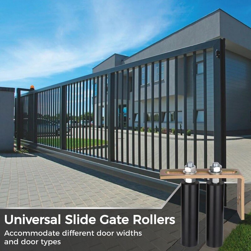 Slide Gate Guide Roller, 6" Universal Nylon Gate Roller Guide