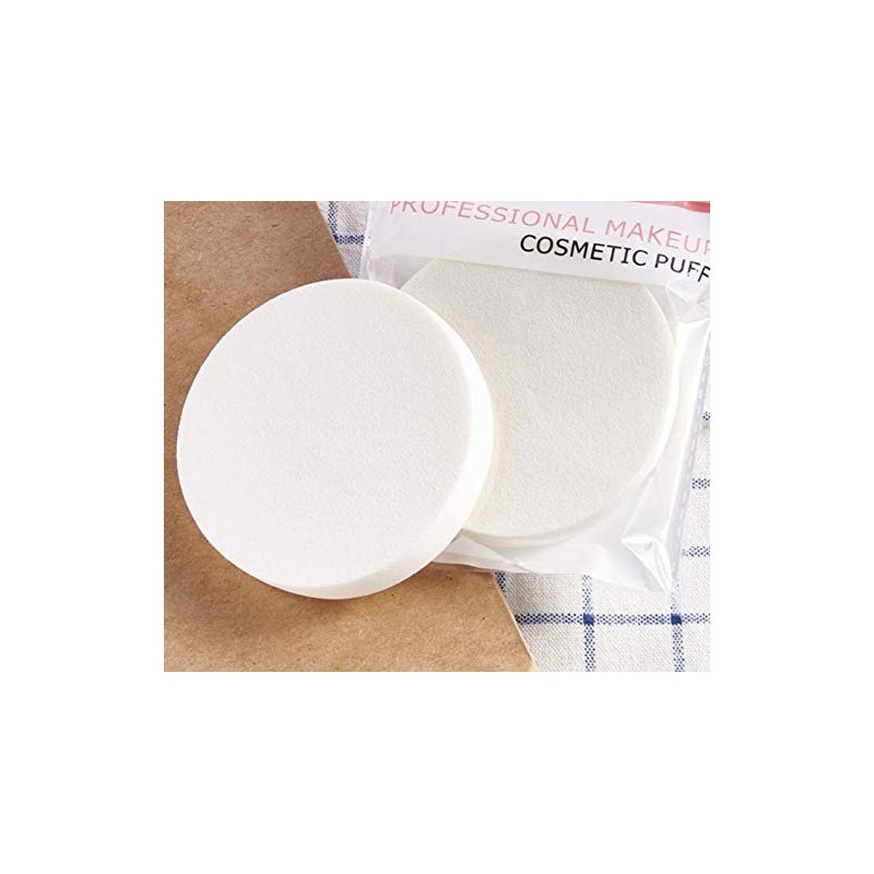 LASSUM 6 Pcs Round Makeup Sponge Facial Powder Puff,Beauty Makeup
