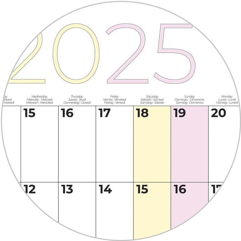 PACKLIST® Year Planner 2025 Wall - Large Poster Calendar DIN