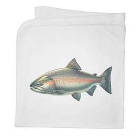 Azeeda 'Wild Salmon Fish' Cotton Baby Blanket/Shawl (BY00044909)
