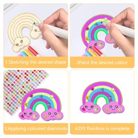 Butterfly Craft Set, 40 Pieces Butterflies Wooden Children's Birthday Crafts, Butterfly Decorative Wooden Discs for Painting, Unfinished Butterfly Wood with Watercolour Pen + Sequin Stickers