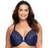 Glamorise Full Figure Plus Size Front-Closure T-Back Wonderwire Bra Underwire
