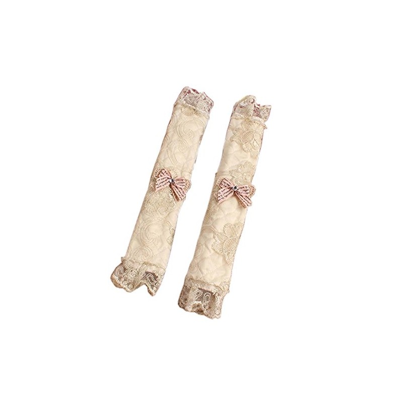 Luxury Lace Embroidery Refrigerator Fridge Door Handle Cover Handles Protector,