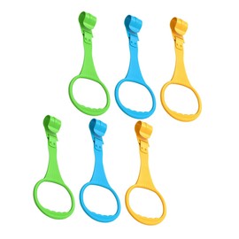 Hohopeti 6pcs Pull Rings for Crib Balance Assist Tools for Newborns Durable Pull up Rings for Boy Girl Walking Support Easy Installation Green