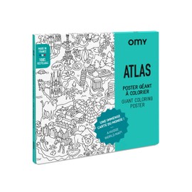 O'my Colouring Poster Giant Atlas 100x70 cm