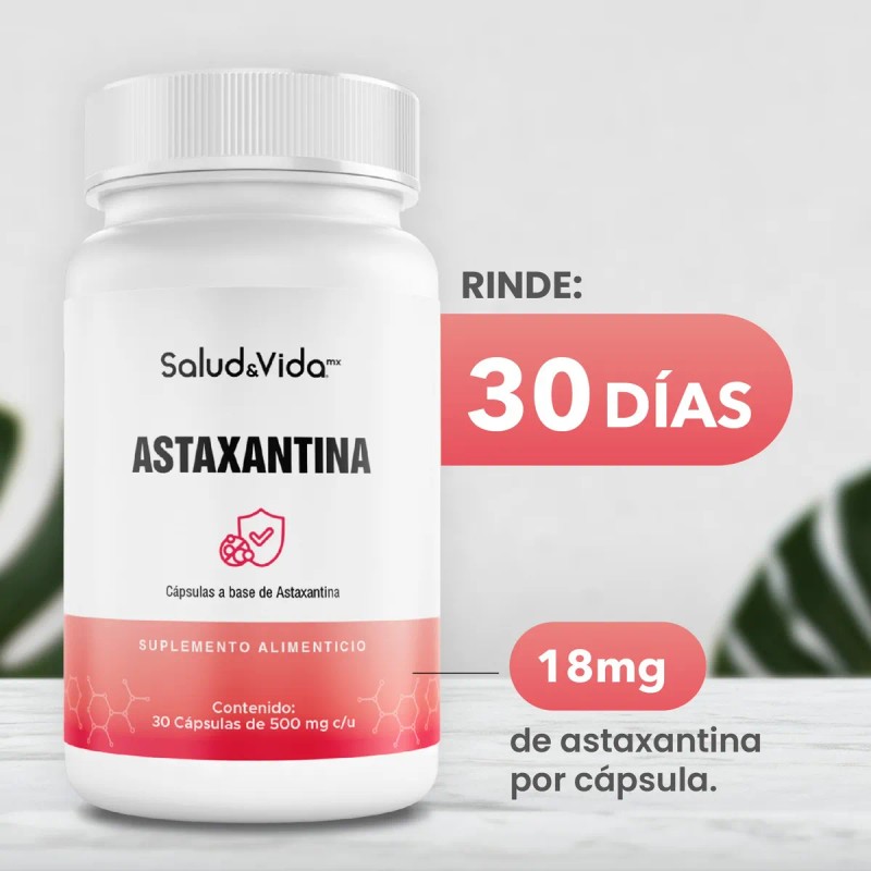 Astaxantina 18mg 30 Cápsulas S&V