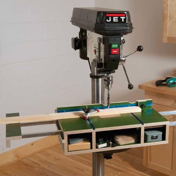Woodworking Project Paper Plan to Build Drill Press Table