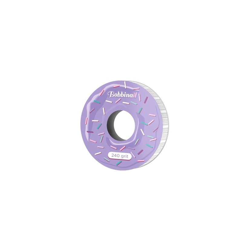 STALEKS Pro Bobbinail - Lima desechable, color blanco, autoadhesiva, rollo