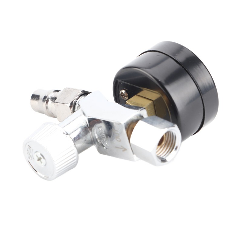Mini Adjustable Spray Gun Air Regulator With Pressure Gauge Diaphragm
