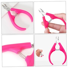 Outanaya 2Pcs Professional Cuticle Nipper Durable Stainless Steel Cuticle Trimmer Remover for Nail Art and Pedicure Safe Practical Nail Tool