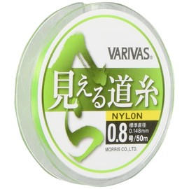 VARIVAS Nylon Line Spatula, Visible Line Line 166.4 ft (50 m), No. 0.8, Flash Green