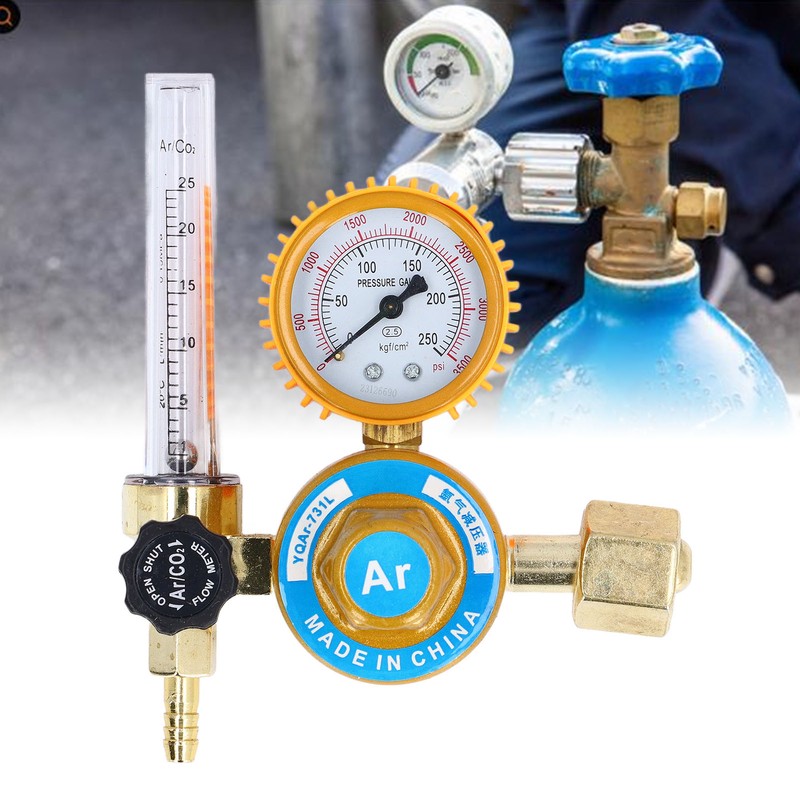 Argon Gas Regulator 0 To 3500psi Aluminum Alloy TIG Flow