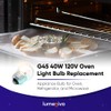 lumenivo G45 Oven Light Bulb Replacement 40 Watt Appliance Bulb
