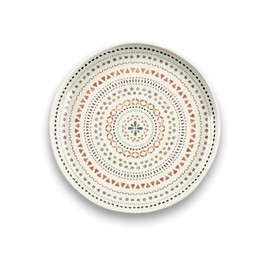 Abode Homewares TarHong Desert Mandala Salad Plate, 8.5 x 0.7”, Planta (Majority Plant Based Melamine Material), Shatterproof, Indoor/Outdoor, Set of 6