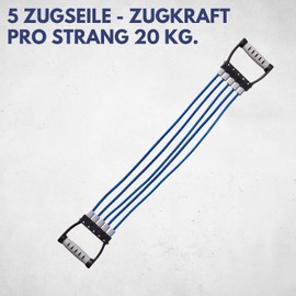 Best Sport Unisex's Fitness Expander-Blue, 20 kg