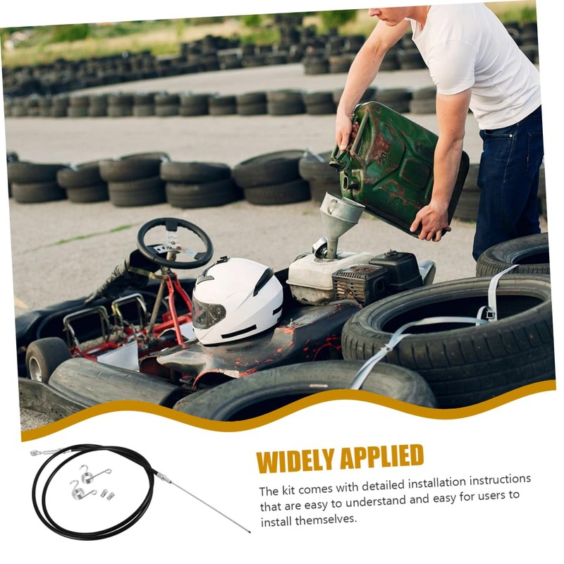 Mikinona 1 Set Go Kart Throttle Cable Spring Kit for